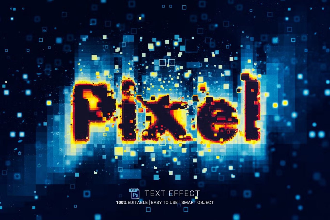 Pixel Text Effect