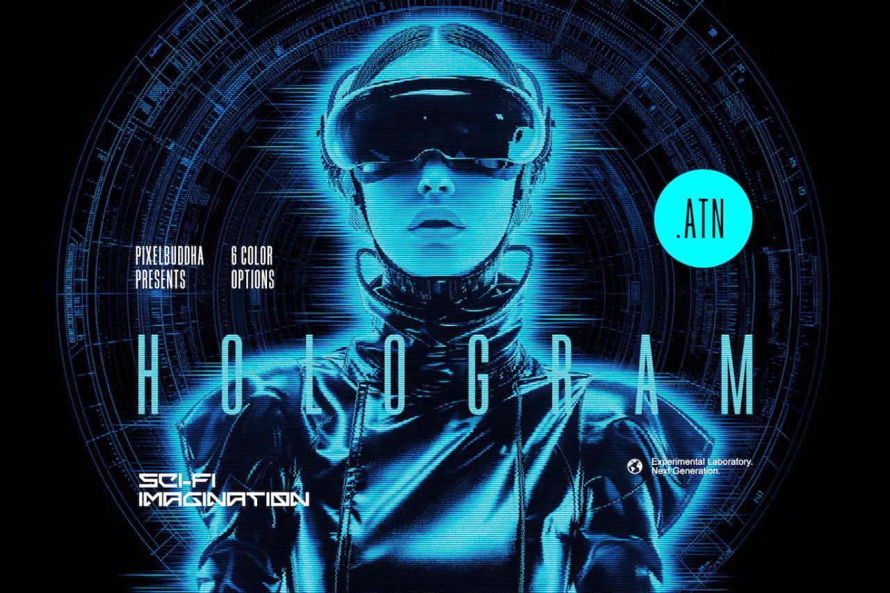 Hologram Photoshop Action