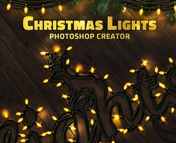 Christmas Lights Photoshop Creator