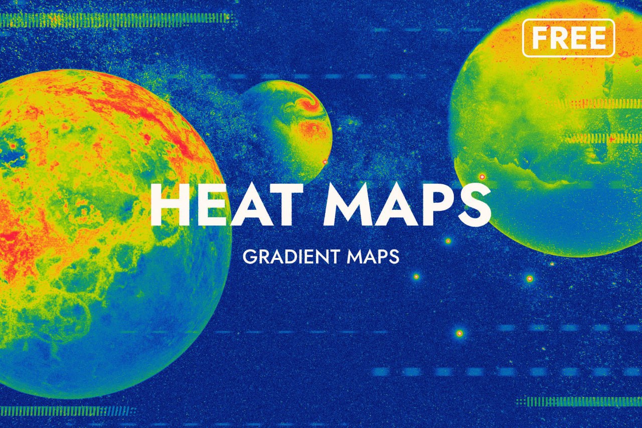 Heat Maps Photoshop Gradients